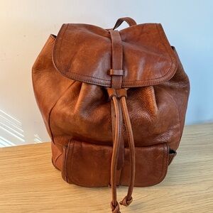 The Transport Rucksack from Madewell Cognac Leather